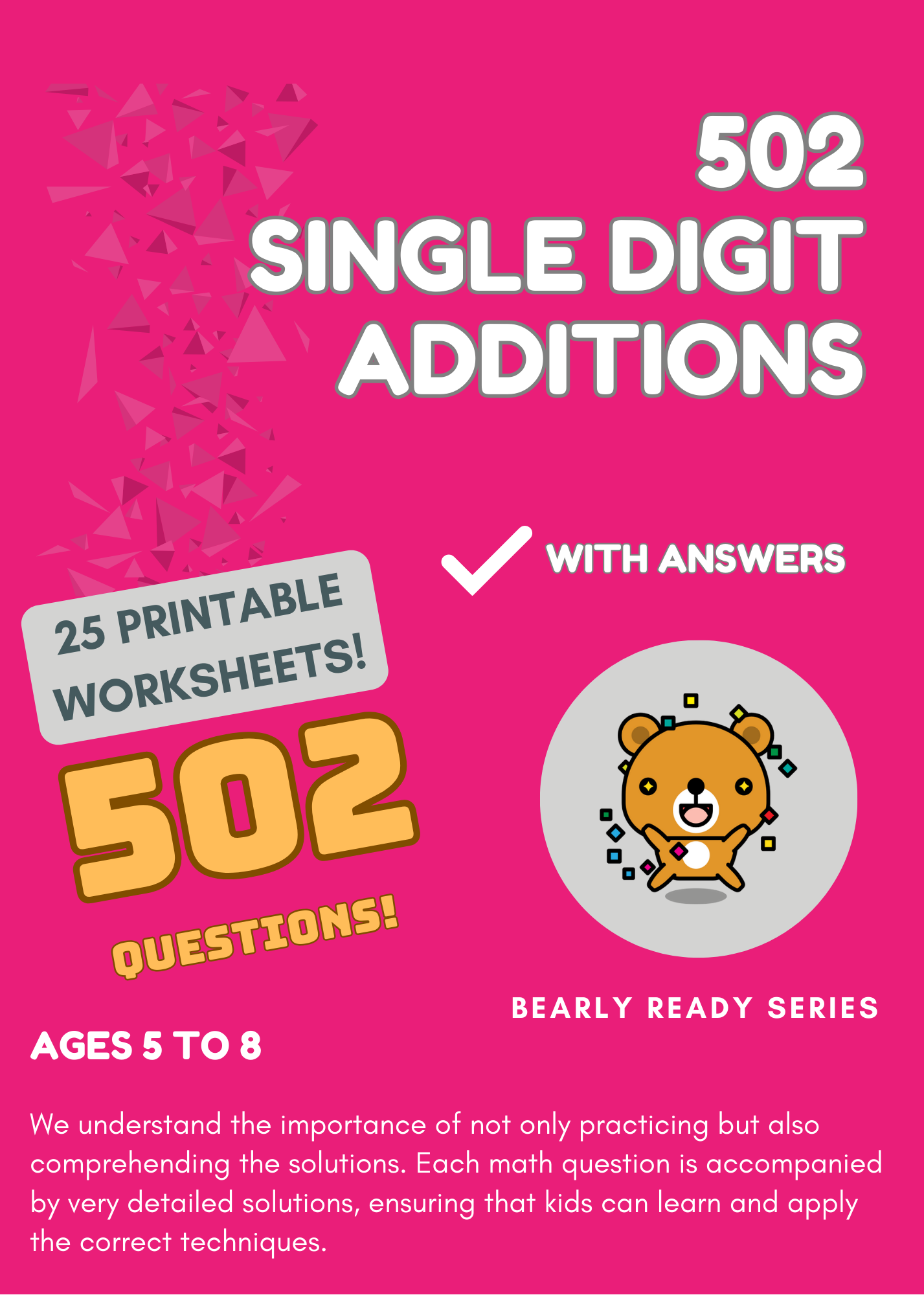 502 Single-Digit Addition Worksheets for Kids Ages 5-8 (Printable worksheets)