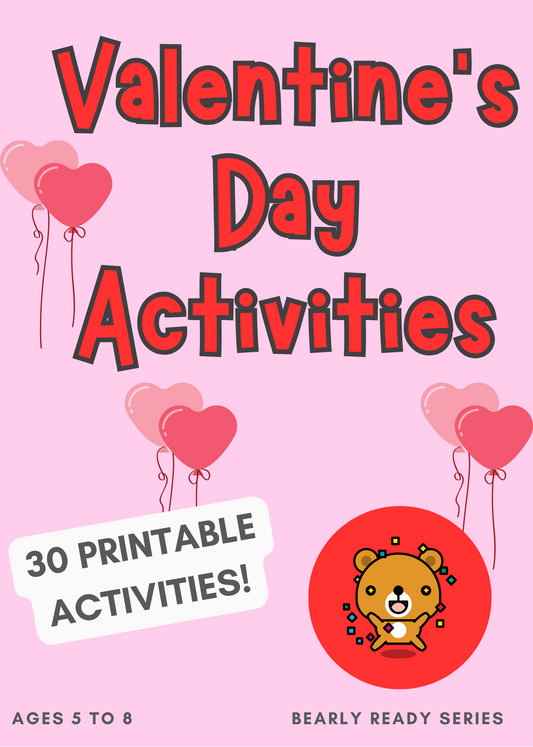 Valentine's day activities for kids - valentine's day colouring - PDF download - preschool - printable worksheets