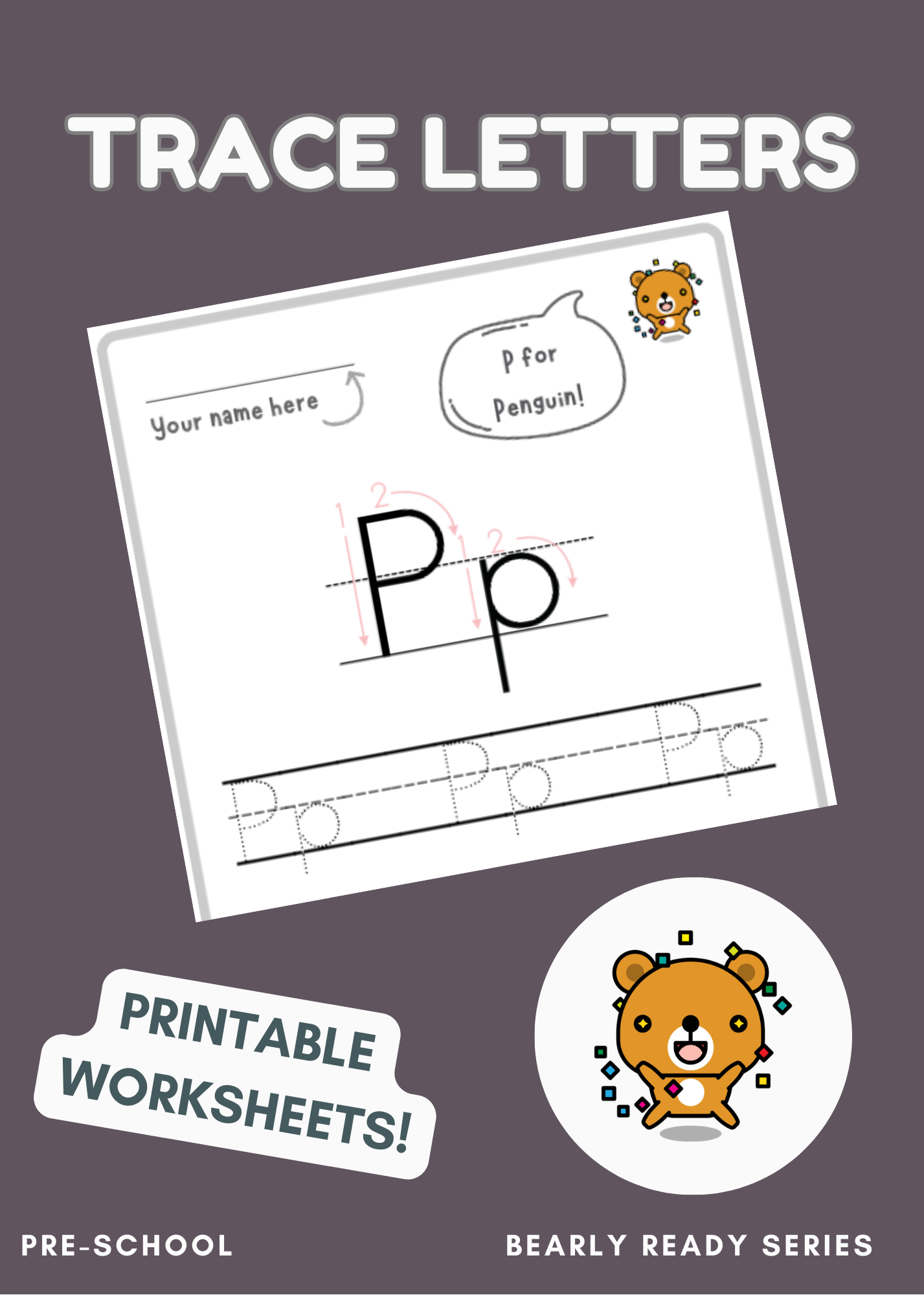 Alphabet Adventure: Trace and Learn Worksheets for Preschoolers